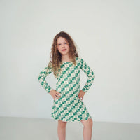 Long Sleeved Ruffled Sleep Dress