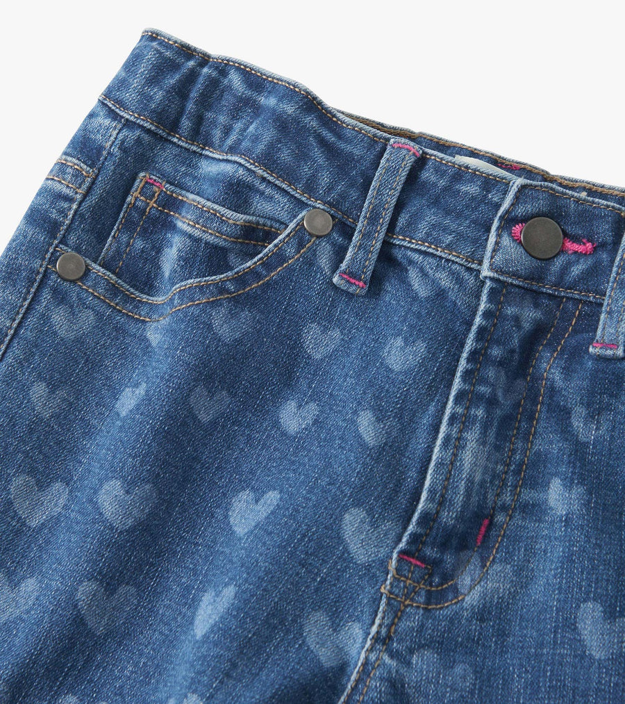 Girls Hearts Flared Ombre Jeans