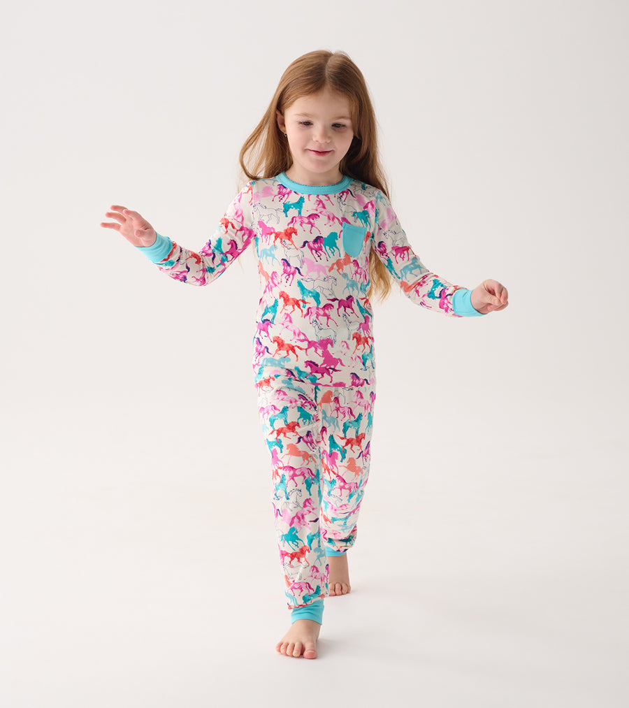 Photo Horses Bamboo Pajama Set