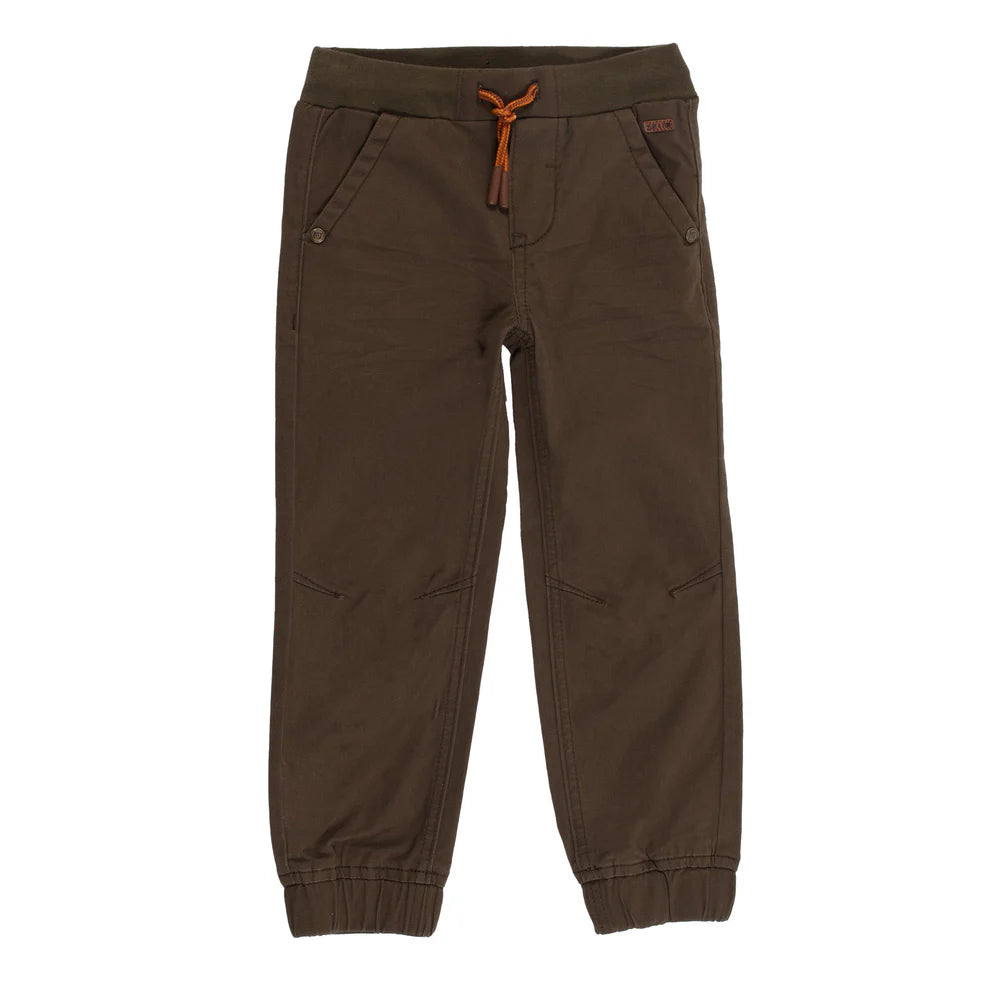 Boys Olive Jogger Pants
