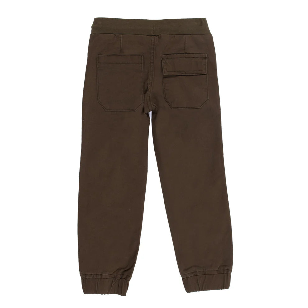 Boys Olive Jogger Pants