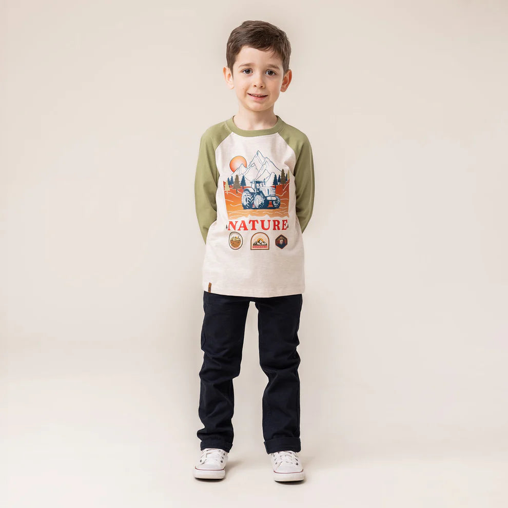 Boys’ Long Sleeve Print T-Shirt
