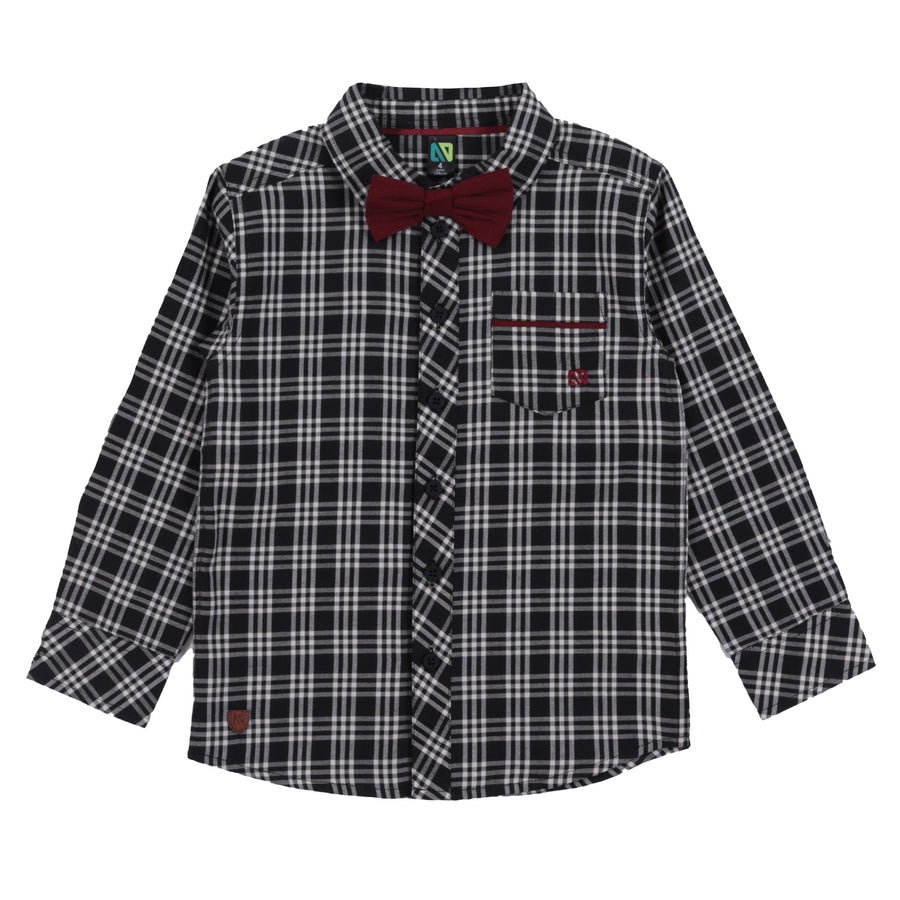 Baby Boy's Holiday Dress Shirt with Bow Tie