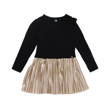 Baby Girl's Black & Gold Holiday Dress