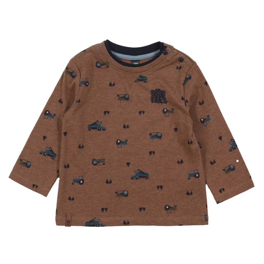 Baby Boys’ Tractor Print Long Sleeve T-Shirt