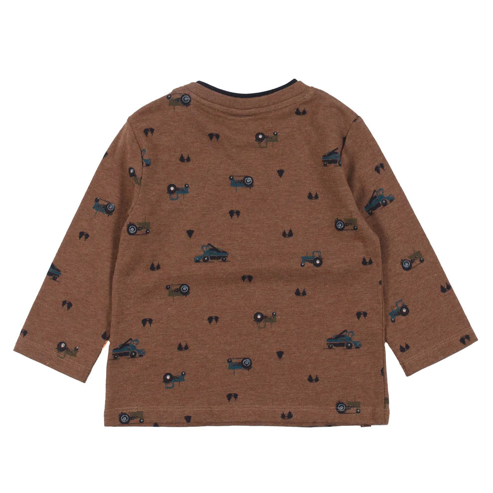 Baby Boys’ Tractor Print Long Sleeve T-Shirt