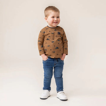 Baby Boys’ Tractor Print Long Sleeve T-Shirt