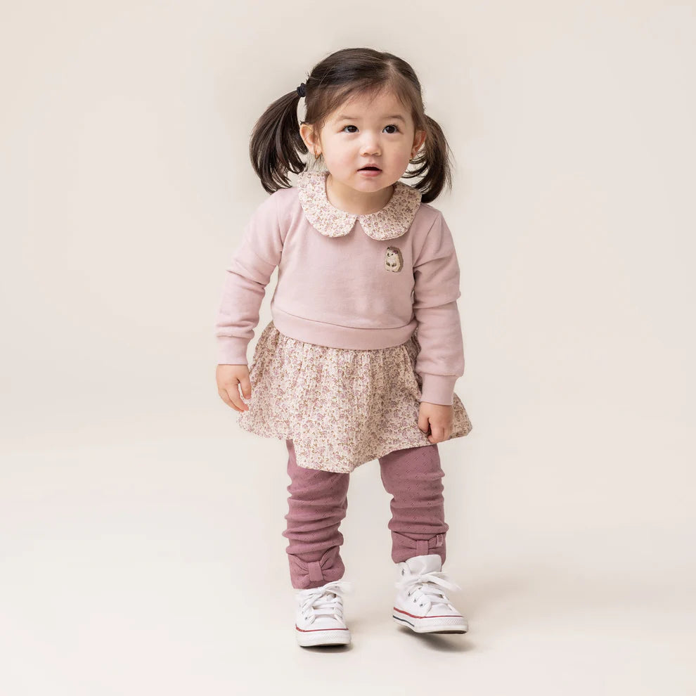 Baby Girls’ 2-Piece Collared Tunic & Leggings Set