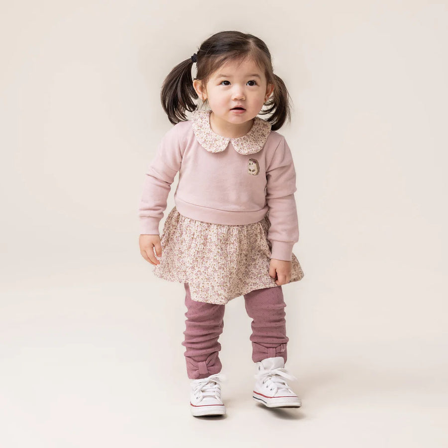 Baby Girls’ 2-Piece Collared Tunic & Leggings Set