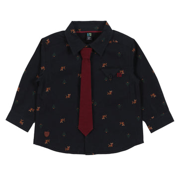 Boys Holiday Dress Shirt with Tie
