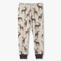 Pine Brush Stags Cotton Pajamas Set