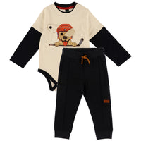 Hockey Pup Bodysuit & Jogger Set