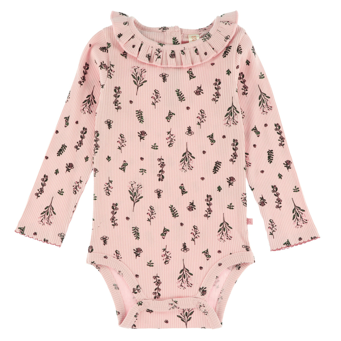 Baby 2-Piece Floral Bodysuit & Cat Overall Set
