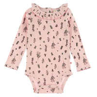 Baby 2-Piece Floral Bodysuit & Cat Overall Set