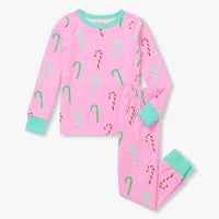 Kids Glow in the Dark Candy Cane Pajama Set