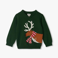 Reindeer V-Neck Sweater