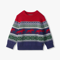 Boys' Holiday Fair Isle Crew Neck Sweater