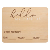 Wooden Birth Announcement “Baby Welcome Sign”