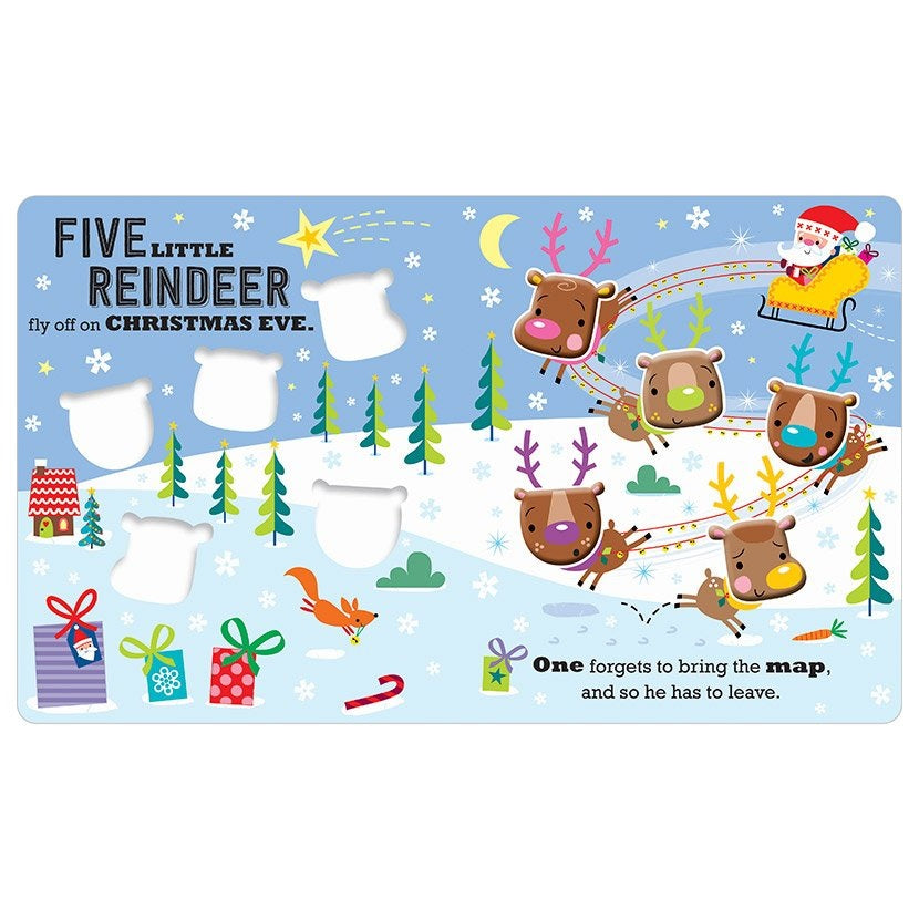 Five Little Reindeer Board Book