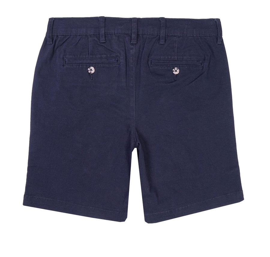 Boys Flat Front Navy Shorts