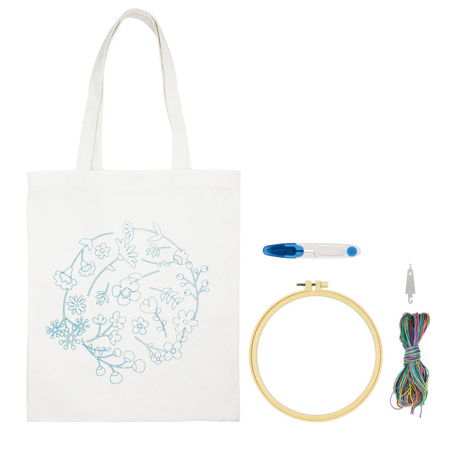 Tote Bag Embroidery Kit