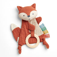 Bitzy Crinkle Lovey Sensory Teether Toy