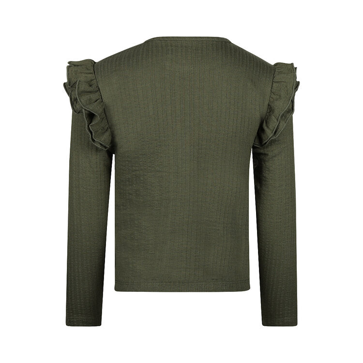 Girls Long Sleeve Ruffle Top