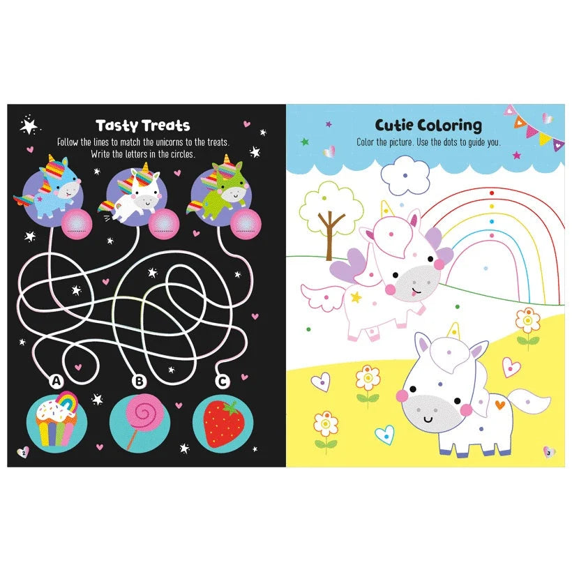 Glow in the dark Unicorns - Activity Book