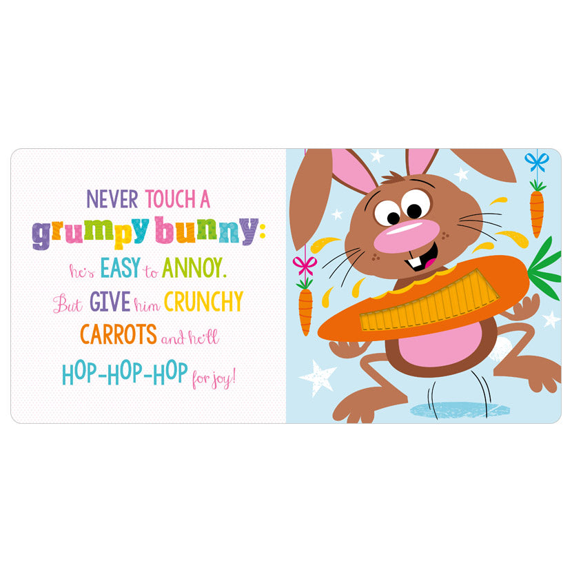 Never Touch a Grumpy Bunny Board Book