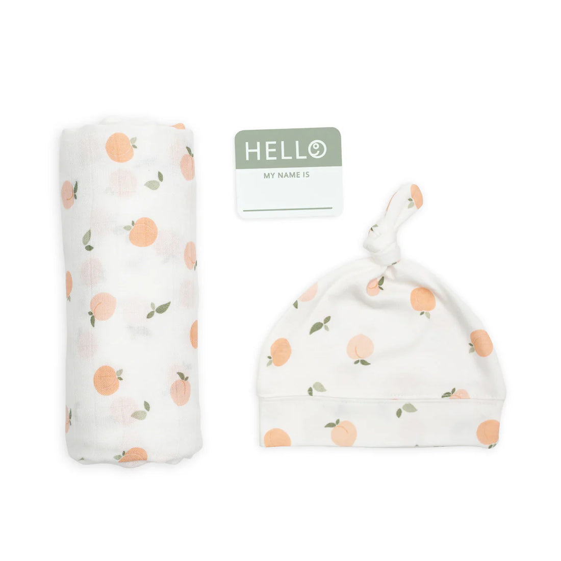 Hello World Swaddle & Knotted Hat Set
