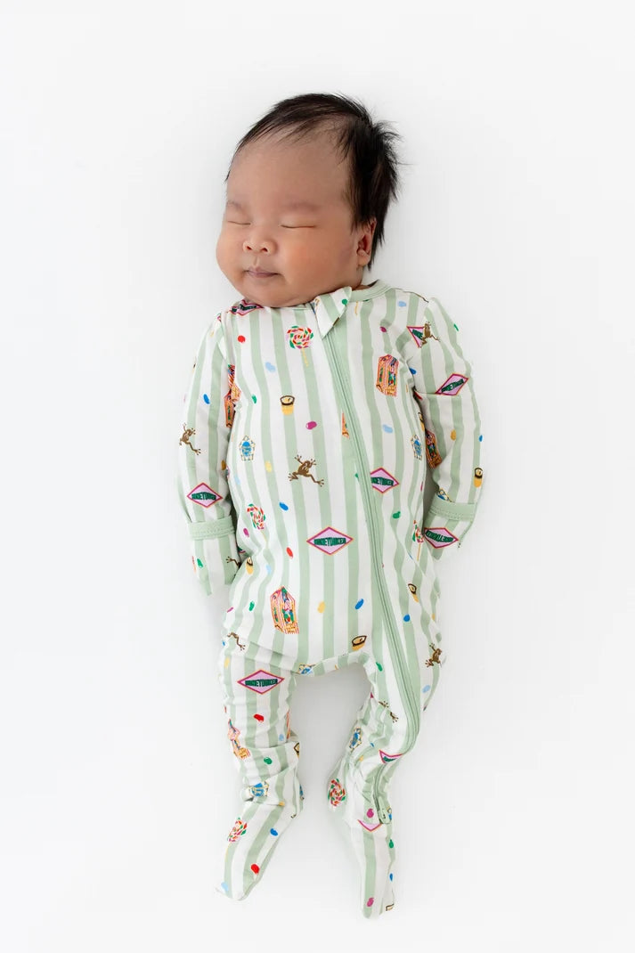 Bamboo Zippered Footie