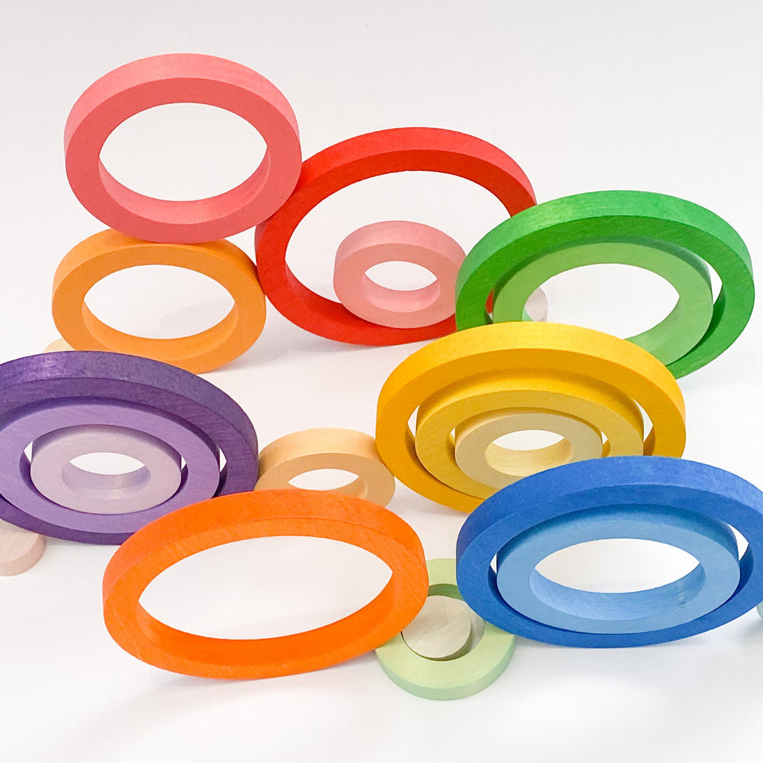 Wood Nest Rings 24pcs