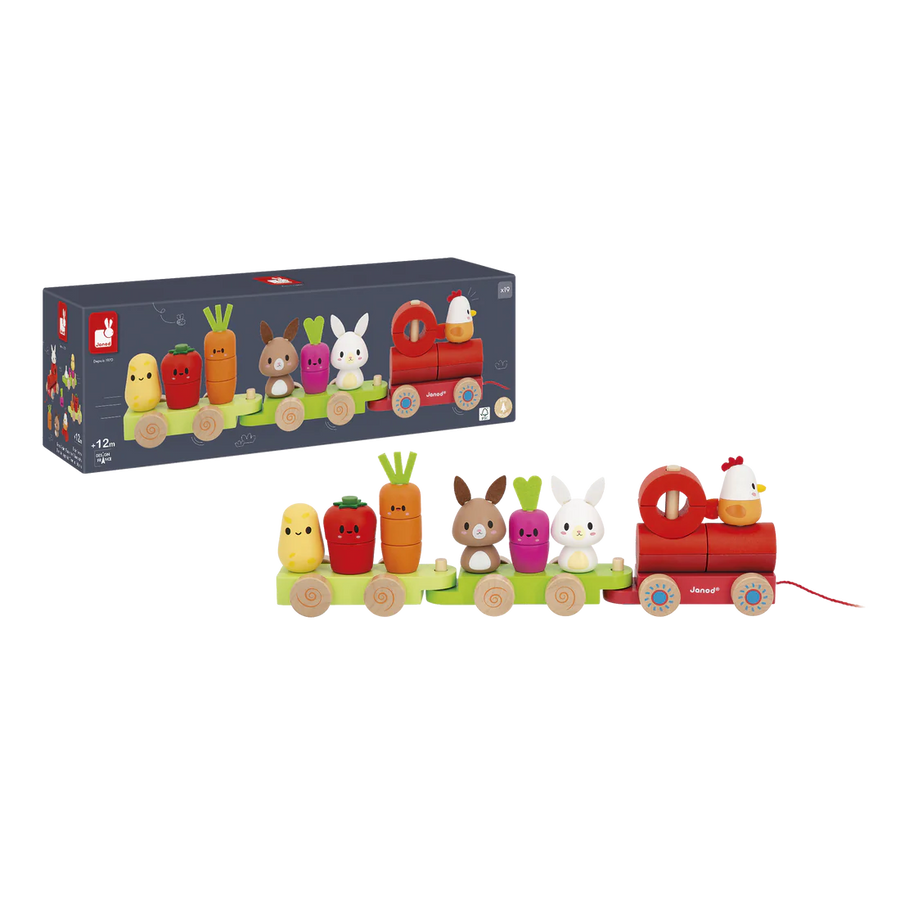 Wooden Farm Train