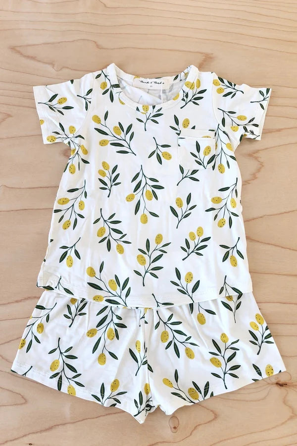 Kids Bamboo Lounge Shortie Set