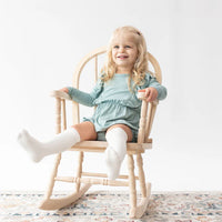 Bamboo Cable Knit Knee High Socks