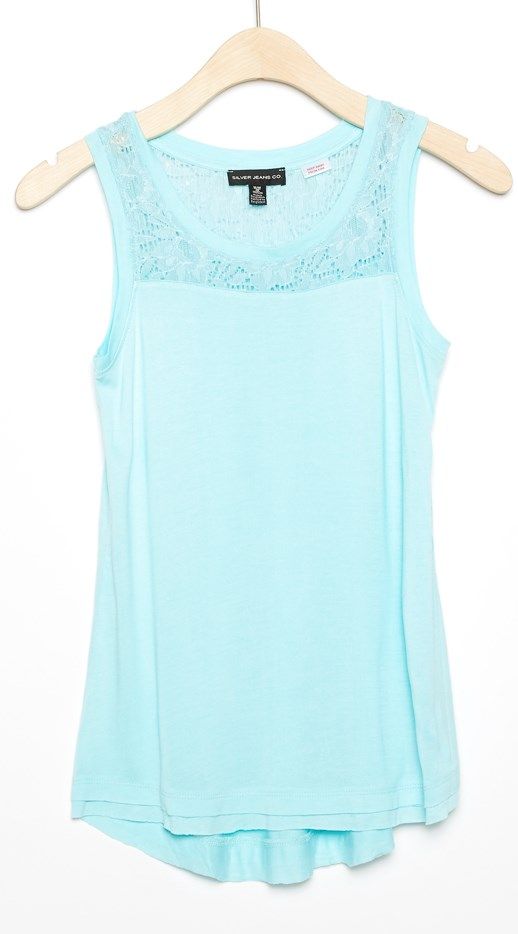 Girls Knit Mint Tank Top