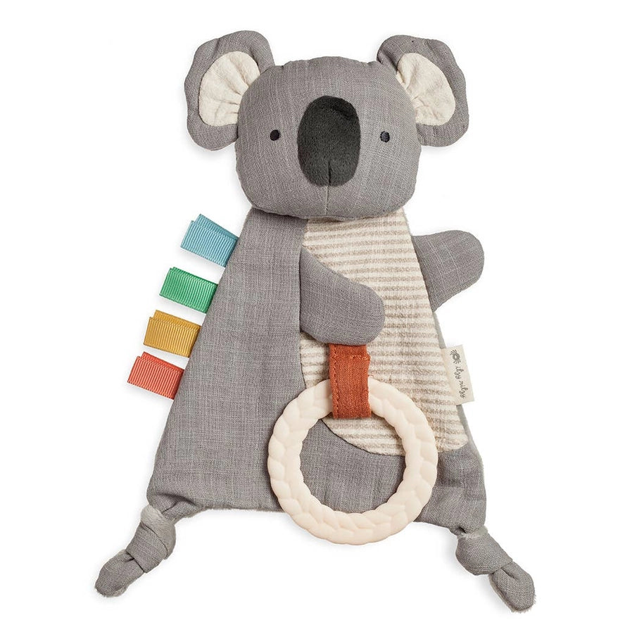 Bitzy Crinkle Lovey Sensory Teether Toy