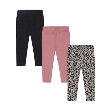 Girls Dark Leggings - 3 Pack
