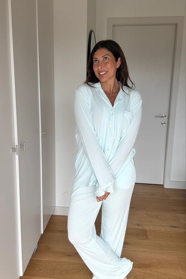 Ladies Collared Pajama Set