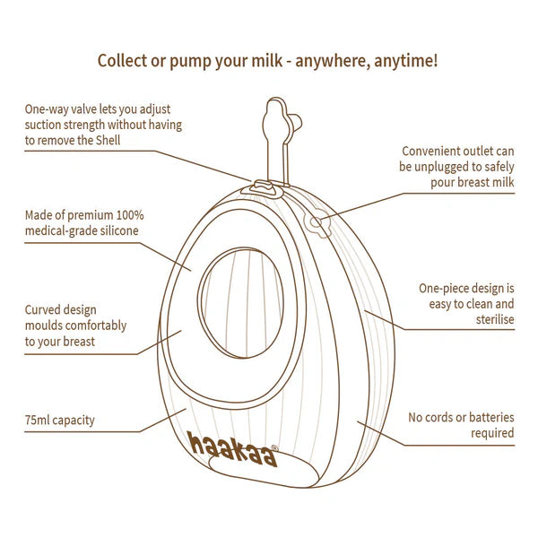 Haakaa Shell Wearable Silicone Breast Pump