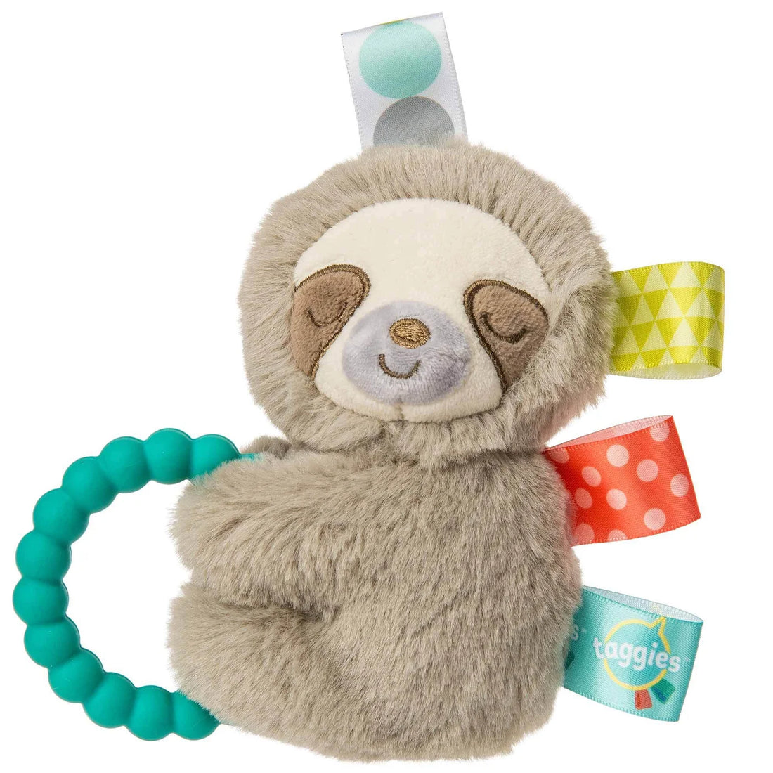 Taggies Teether Rattle - Molasses Sloth 5"