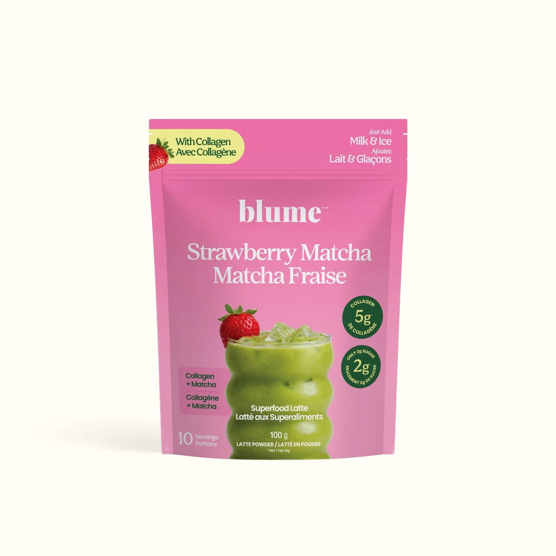 Iced Strawberry Matcha Latte