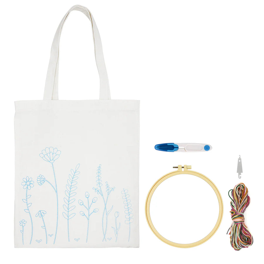 Tote Bag Embroidery Kit