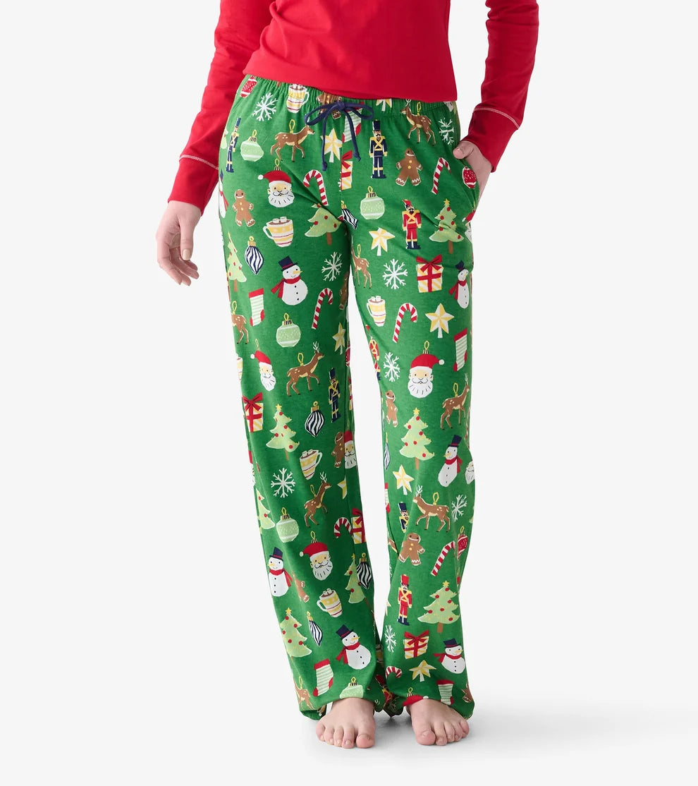Ladies Papercut Christmas Pajama Pants