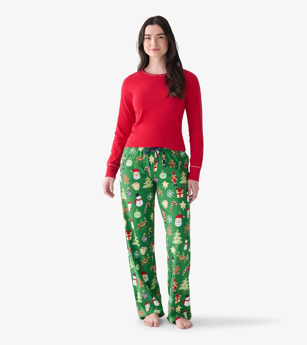 Ladies Papercut Christmas Pajama Pants