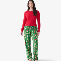 Ladies Papercut Christmas Pajama Pants