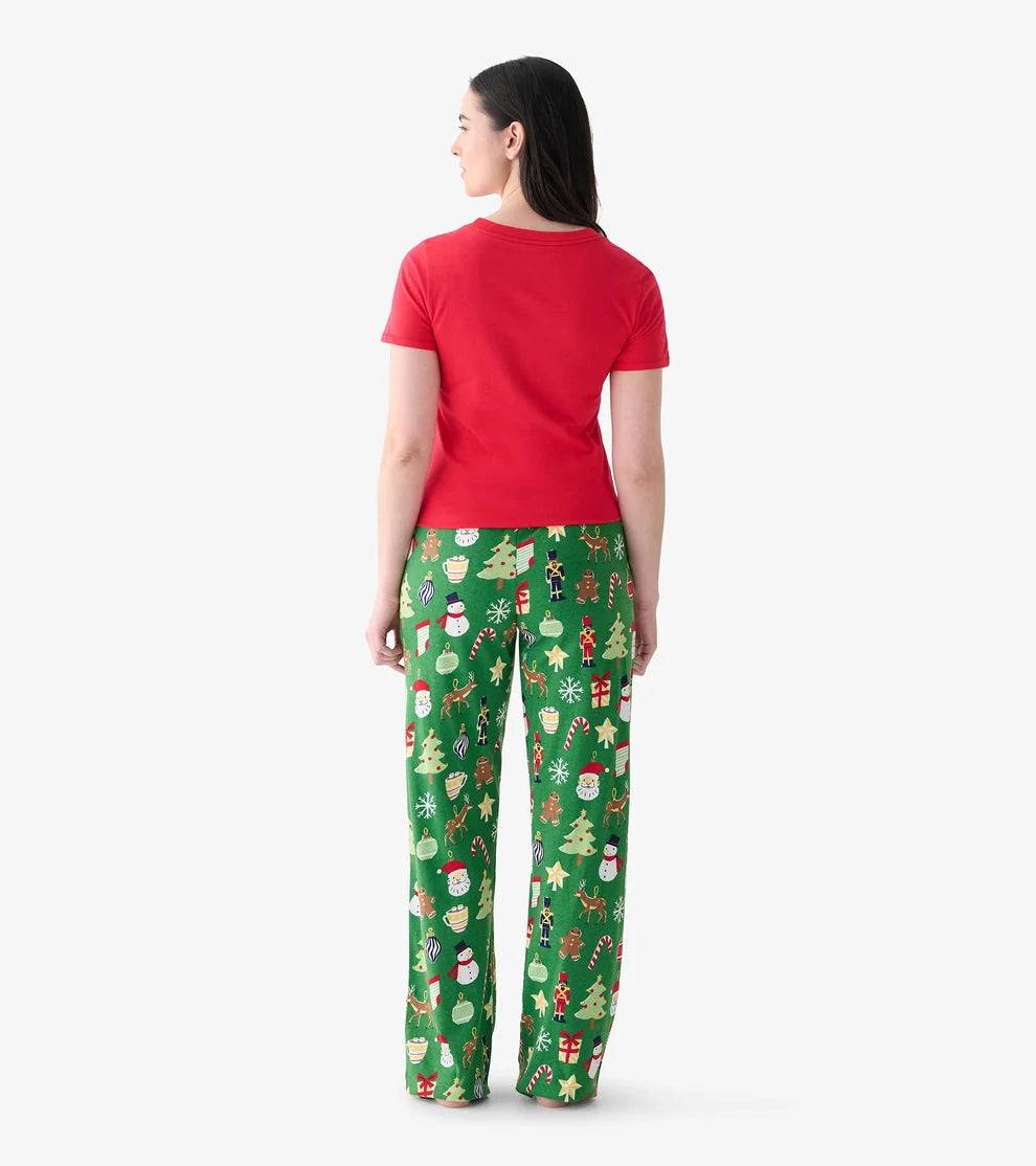 Ladies Papercut Christmas Pajama Pants