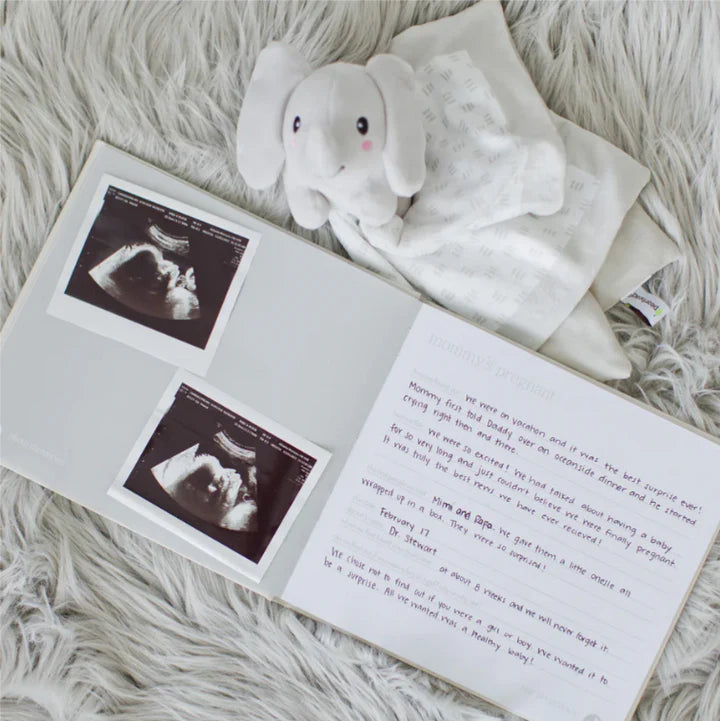 Linen Square Baby Book