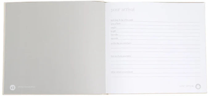 Linen Square Baby Book