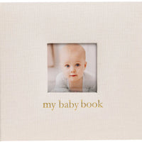 Linen Square Baby Book